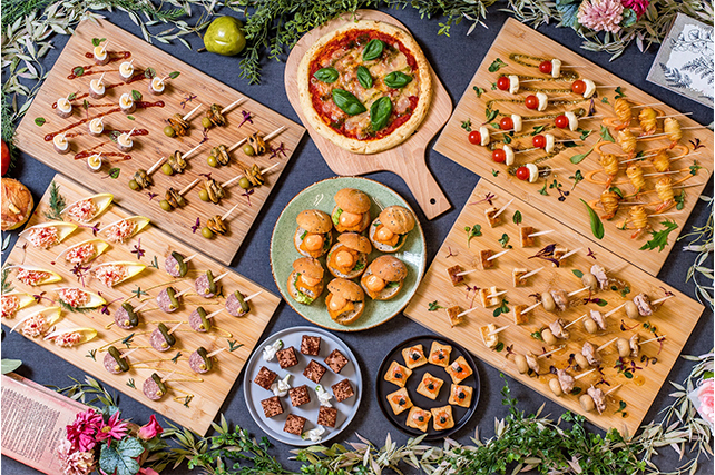 TONKYケータリングおしゃれフィンガーフードビュッフェ12品プラン<br>～Spring2026～